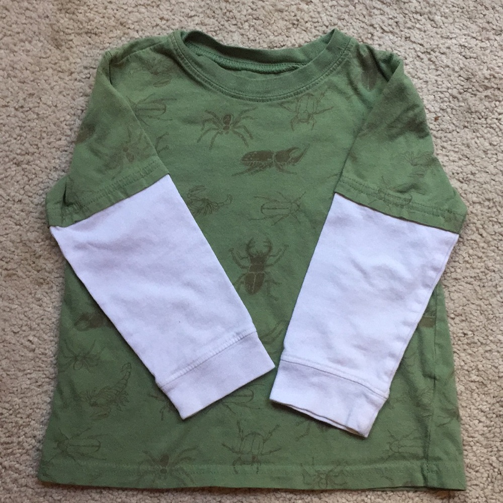 Carter’s Layered Look Insect Bug Long Sleeve tee